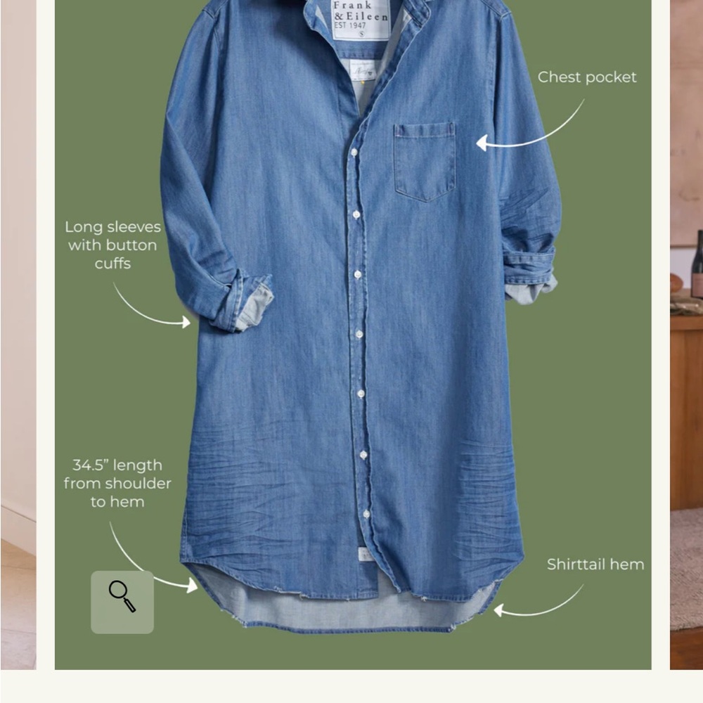 Frank & Eileen Blue Denim Mini Dress - Picture 6 of 13
